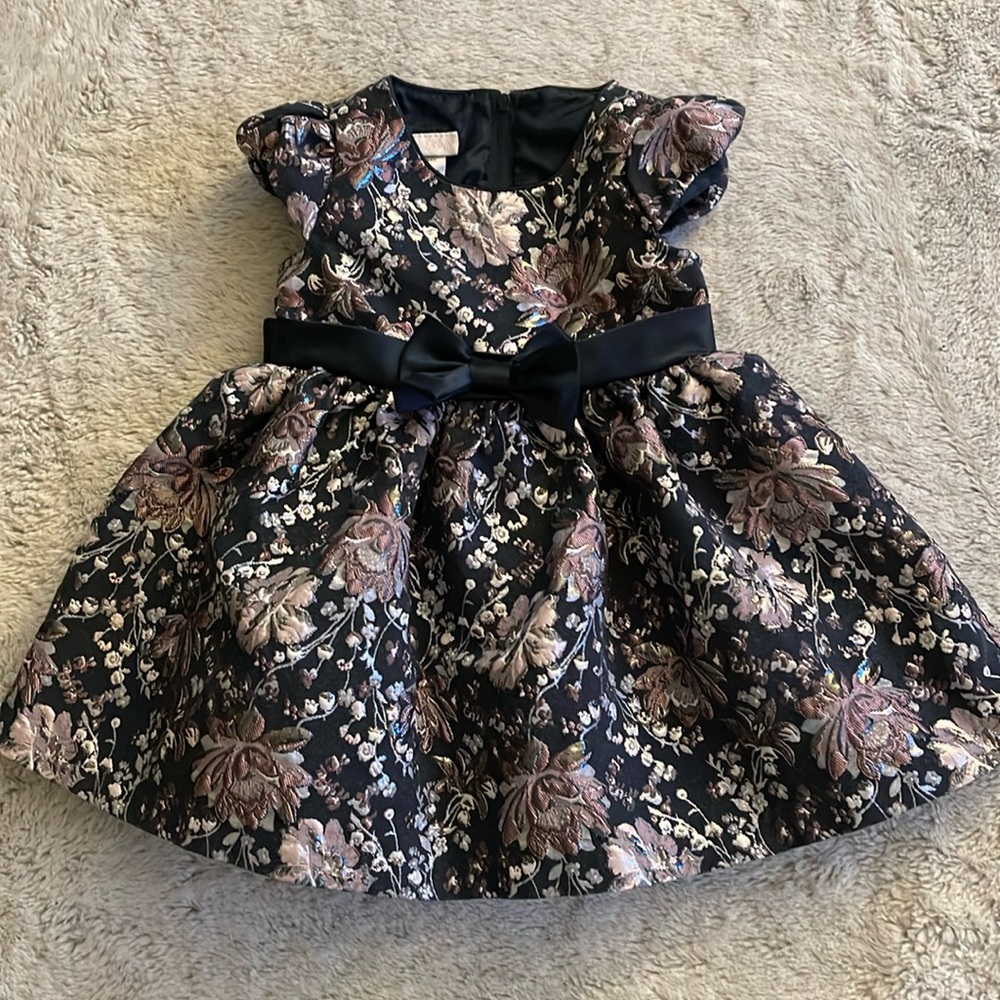 Bonnie Baby Floral Special Occasion Dress, size 18 months Excellent Condition
